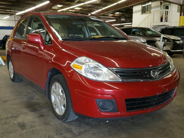 3N1BC1AP5AL368151 - 2010 NISSAN VERSA S RED photo 1