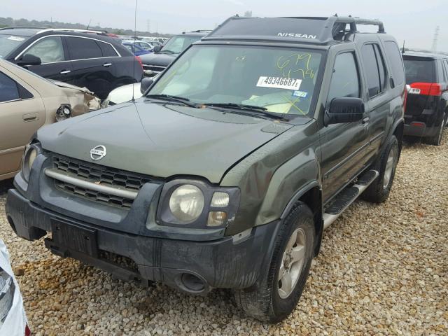 5N1ED28T94C679478 - 2004 NISSAN XTERRA XE GREEN photo 2