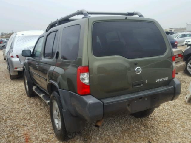 5N1ED28T94C679478 - 2004 NISSAN XTERRA XE GREEN photo 3