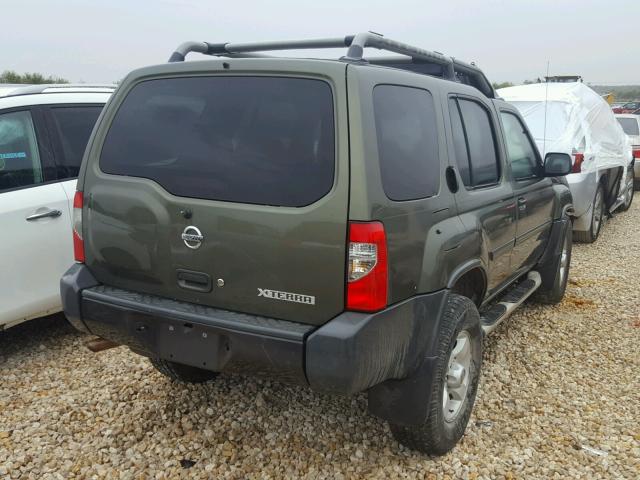 5N1ED28T94C679478 - 2004 NISSAN XTERRA XE GREEN photo 4