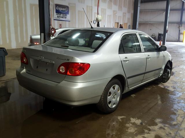 1NXBR32E43Z038249 - 2003 TOYOTA COROLLA CE SILVER photo 4