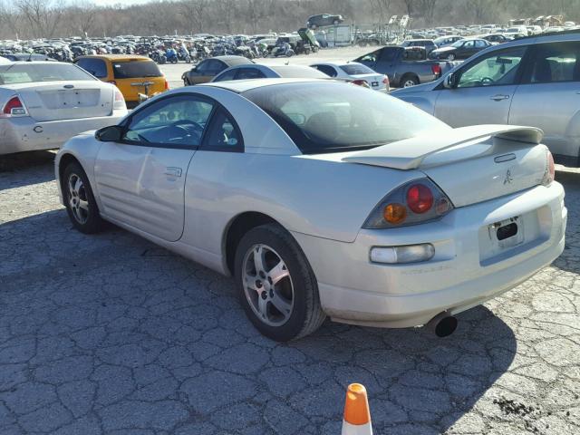 4A3AC44G73E008563 - 2003 MITSUBISHI ECLIPSE GS WHITE photo 3