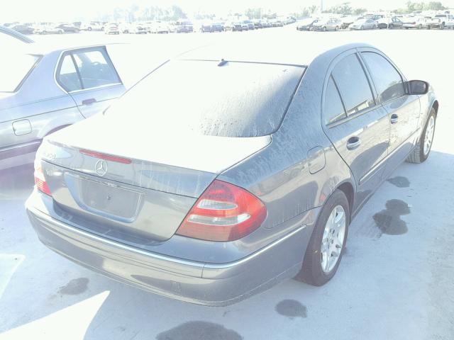 WDBUF56J46A976555 - 2006 MERCEDES-BENZ E 350 GRAY photo 4