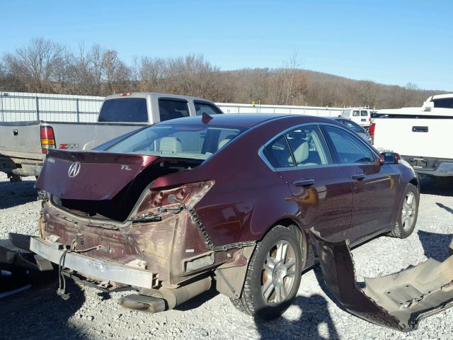 19UUA86529A007072 - 2009 ACURA TL RED photo 4