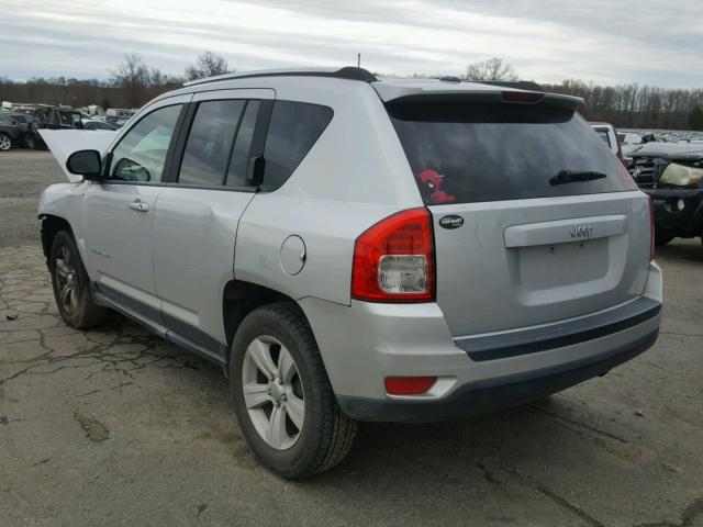 1C4NJCBA5CD503563 - 2012 JEEP COMPASS SP SILVER photo 3