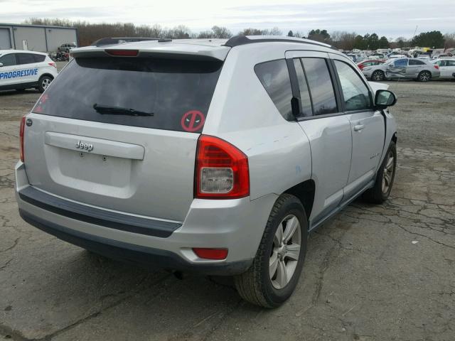 1C4NJCBA5CD503563 - 2012 JEEP COMPASS SP SILVER photo 4