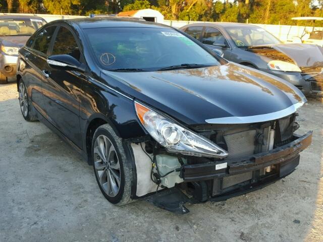 5NPEC4AB8EH910087 - 2014 HYUNDAI SONATA SE BLACK photo 1