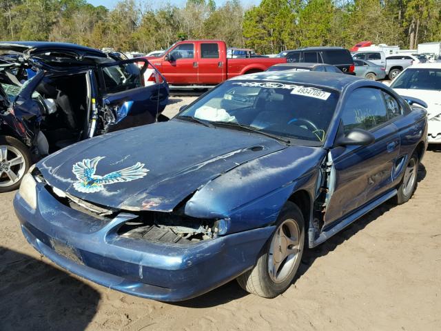 1FAFP4042WF177659 - 1998 FORD MUSTANG BLUE photo 2
