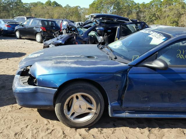 1FAFP4042WF177659 - 1998 FORD MUSTANG BLUE photo 9