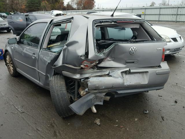 9BWDH61J644021766 - 2004 VOLKSWAGEN GTI VR6 GRAY photo 3