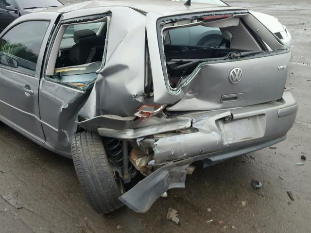 9BWDH61J644021766 - 2004 VOLKSWAGEN GTI VR6 GRAY photo 9