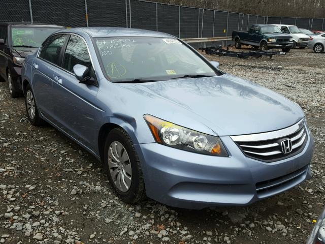 1HGCP2F3XCA065489 - 2012 HONDA ACCORD LX BLUE photo 1