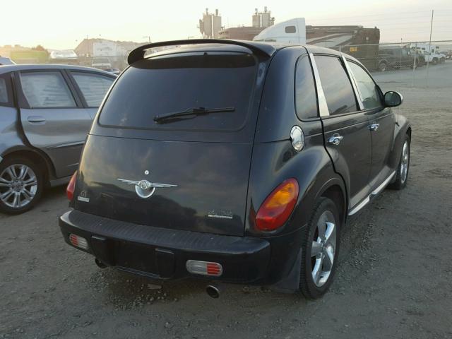 3C8FY78G74T269794 - 2004 CHRYSLER PT CRUISER BLACK photo 4