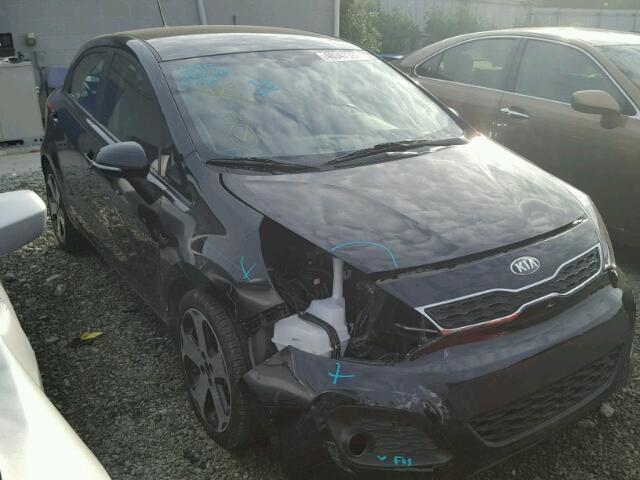 KNADN5A33D6174573 - 2013 KIA RIO EX BLACK photo 1