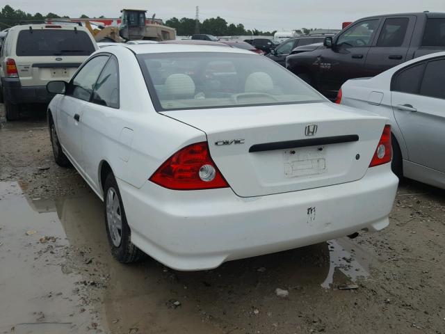 1HGEM22195L029225 - 2005 HONDA CIVIC DX V WHITE photo 3