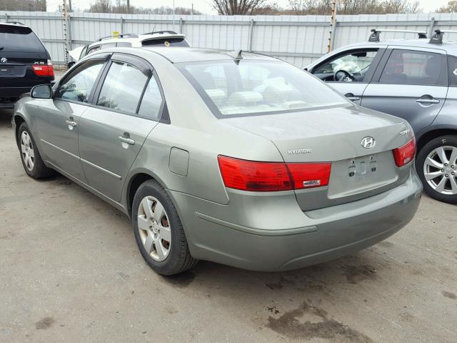 5NPET4AC2AH654323 - 2010 HYUNDAI SONATA GLS GREEN photo 3