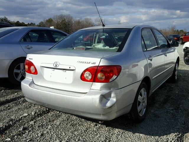 1NXBR32E26Z723919 - 2006 TOYOTA COROLLA CE SILVER photo 4