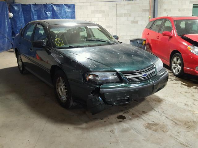 2G1WF55E429356088 - 2002 CHEVROLET IMPALA GREEN photo 1