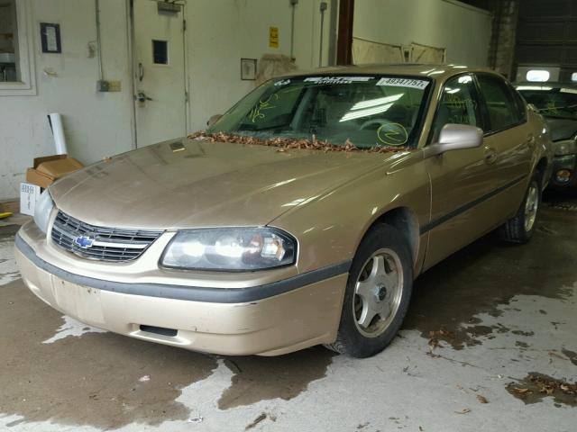 2G1WF52E949300252 - 2004 CHEVROLET IMPALA SILVER photo 2