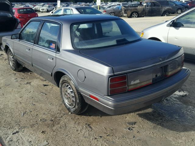 1G3AG54N5P6316696 - 1993 OLDSMOBILE CUTLASS CI GRAY photo 3
