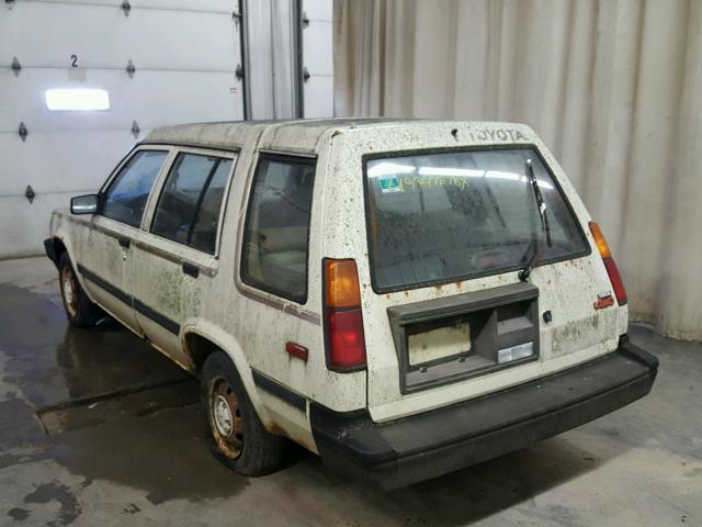 JT2AL32W8G0220004 - 1986 TOYOTA TERCEL DEL WHITE photo 3