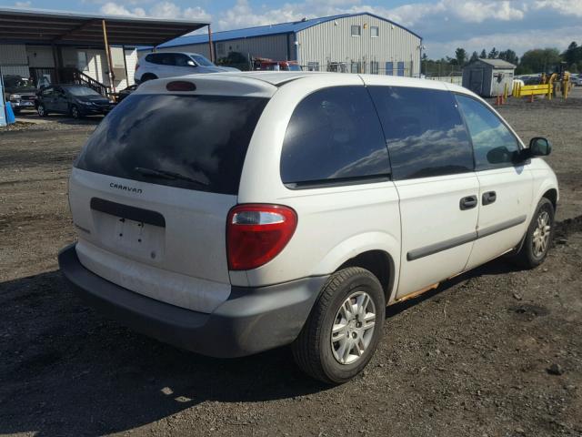 1D4GP25B85B427439 - 2005 DODGE CARAVAN SE WHITE photo 4