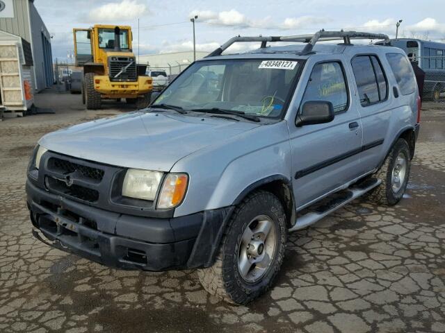 5N1ED28Y71C579970 - 2001 NISSAN XTERRA XE SILVER photo 2