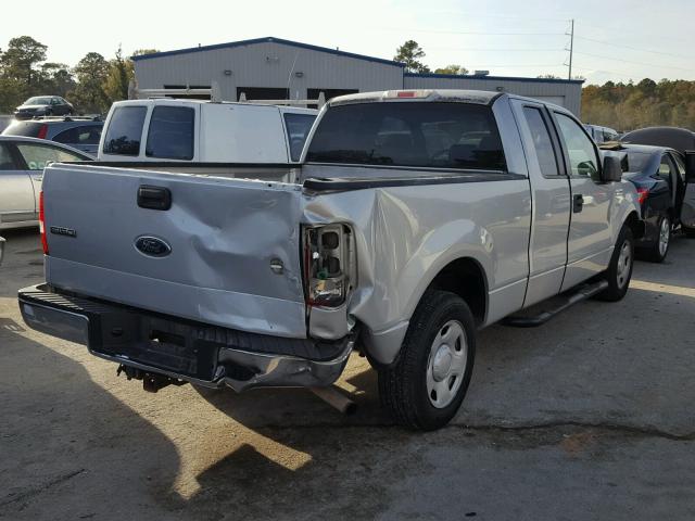 1FTPX12545NB69344 - 2005 FORD F150 SILVER photo 4