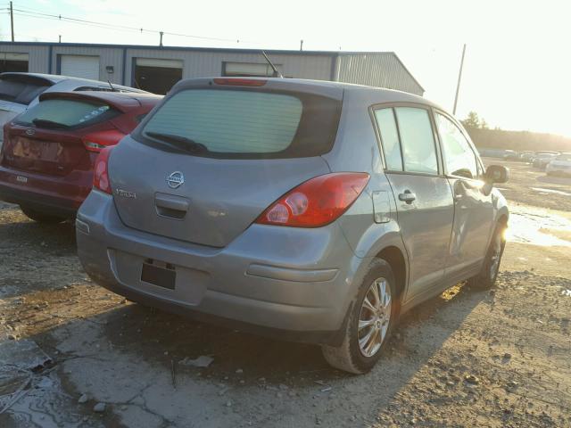 3N1BC1CP5AL354246 - 2010 NISSAN VERSA S GRAY photo 4