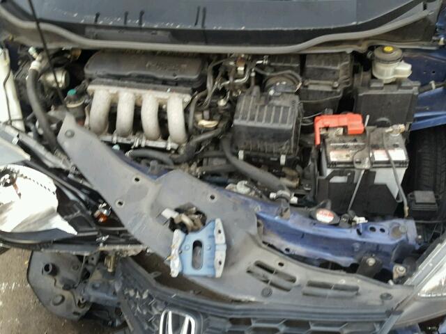 JHMGE8H50CC038165 - 2012 HONDA FIT SPORT BLUE photo 7