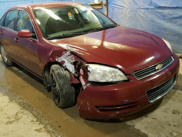 2G1WB58K869103875 - 2006 CHEVROLET IMPALA LS MAROON photo 1