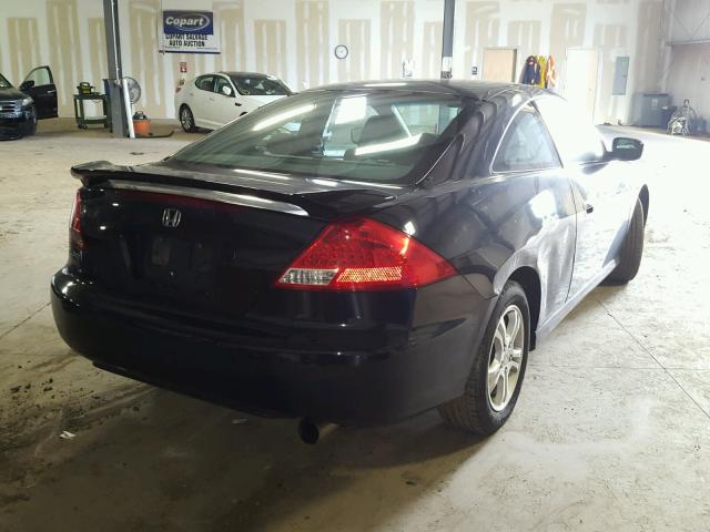 1HGCM72347A013406 - 2007 HONDA ACCORD LX BLACK photo 4