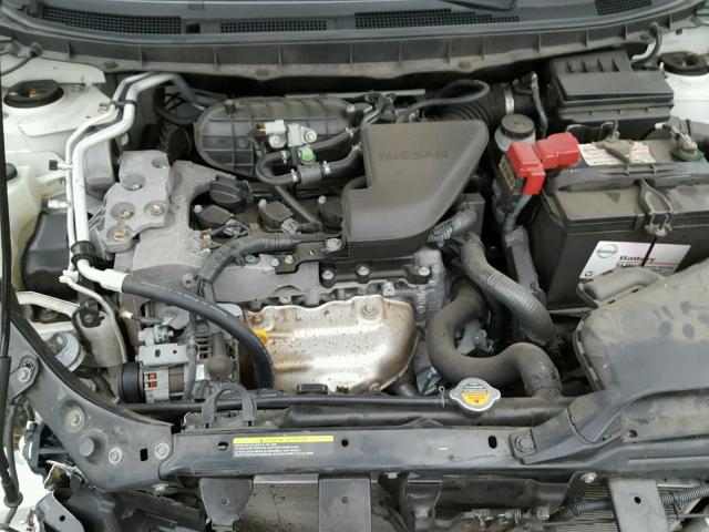 JN8AS58V29W449514 - 2009 NISSAN ROGUE S WHITE photo 7