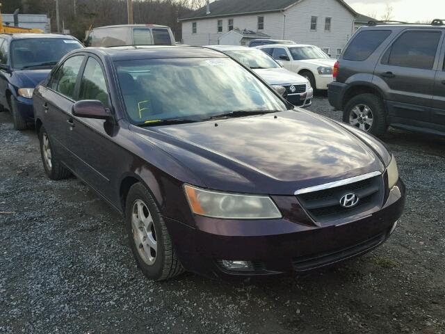 5NPEU46F86H126468 - 2006 HYUNDAI SONATA GLS BURGUNDY photo 1