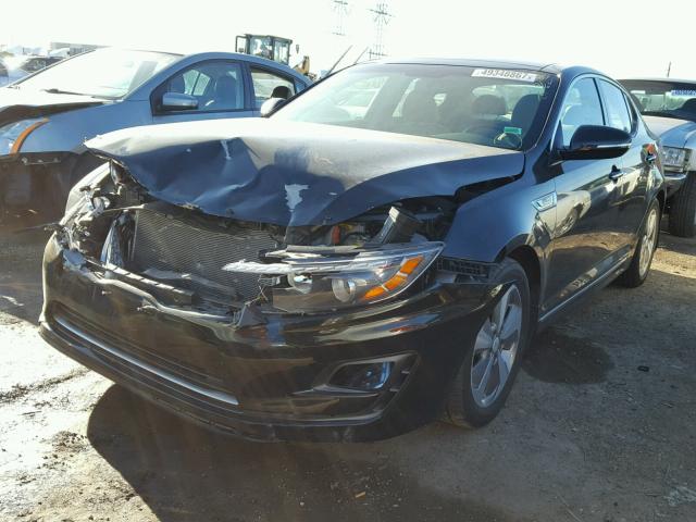 KNAGN4AD2F5085084 - 2015 KIA OPTIMA HYB BLACK photo 2