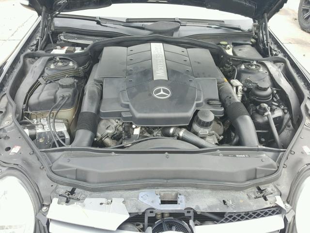 WDBSK75F03F059624 - 2003 MERCEDES-BENZ SL 500R BLACK photo 7