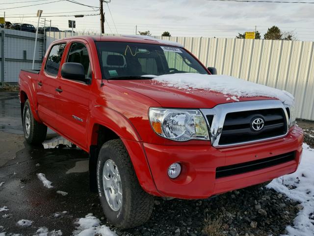 5TELU42N77Z362693 - 2007 TOYOTA TACOMA DOU RED photo 1