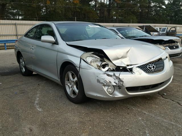 4T1CE38P34U773850 - 2004 TOYOTA CAMRY SOLA SILVER photo 1