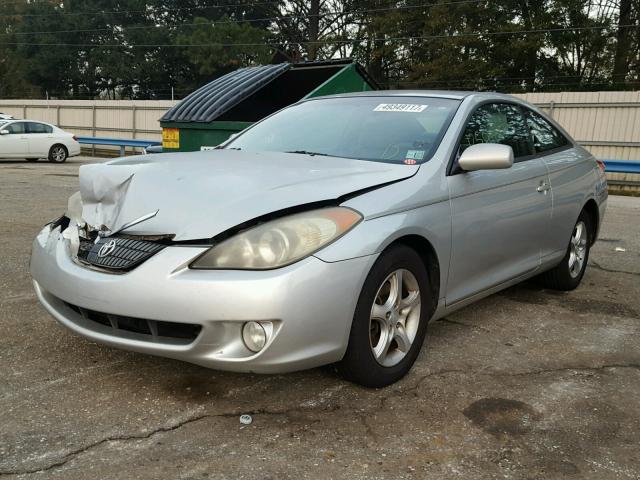 4T1CE38P34U773850 - 2004 TOYOTA CAMRY SOLA SILVER photo 2