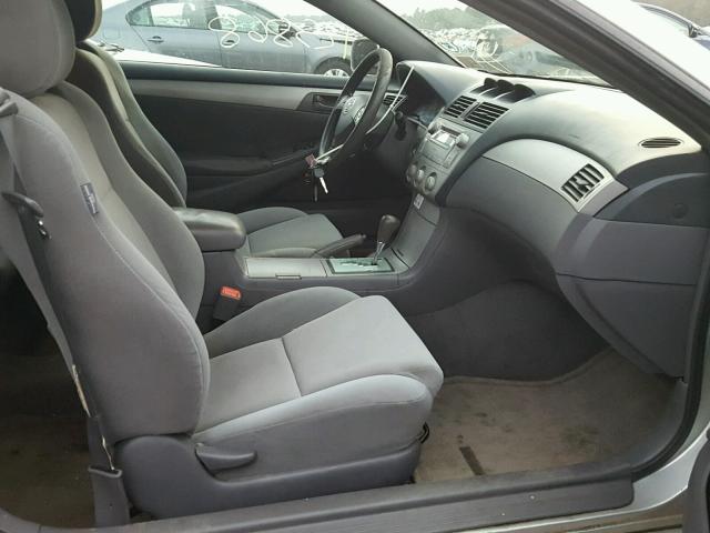 4T1CE38P34U773850 - 2004 TOYOTA CAMRY SOLA SILVER photo 5