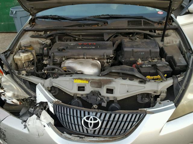 4T1CE38P34U773850 - 2004 TOYOTA CAMRY SOLA SILVER photo 7