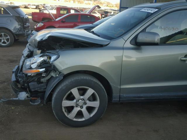 5NMSH73E29H234218 - 2009 HYUNDAI SANTA FE S 绿色 照片 9