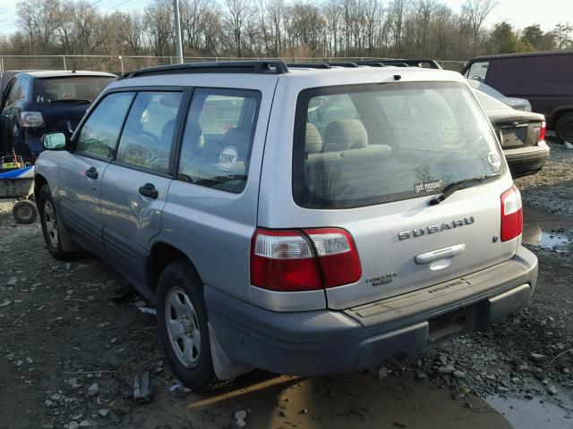 JF1SF63592H739315 - 2002 SUBARU FORESTER L GRAY photo 3