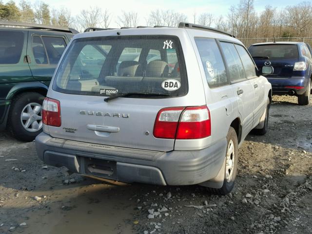 JF1SF63592H739315 - 2002 SUBARU FORESTER L GRAY photo 4