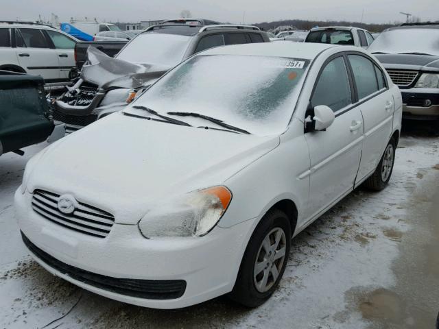 KMHCN46C49U325694 - 2009 HYUNDAI ACCENT GLS WHITE photo 2