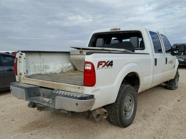 1FT7W2BT4FEA87459 - 2015 FORD F250 SUPER WHITE photo 4