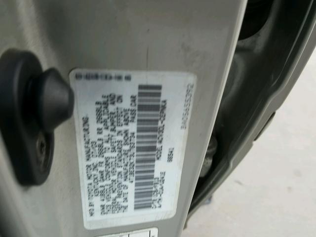 4T1BE32K73U763734 - 2003 TOYOTA CAMRY LE SILVER photo 10