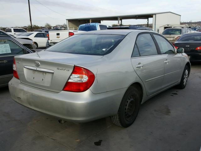 4T1BE32K73U763734 - 2003 TOYOTA CAMRY LE SILVER photo 4