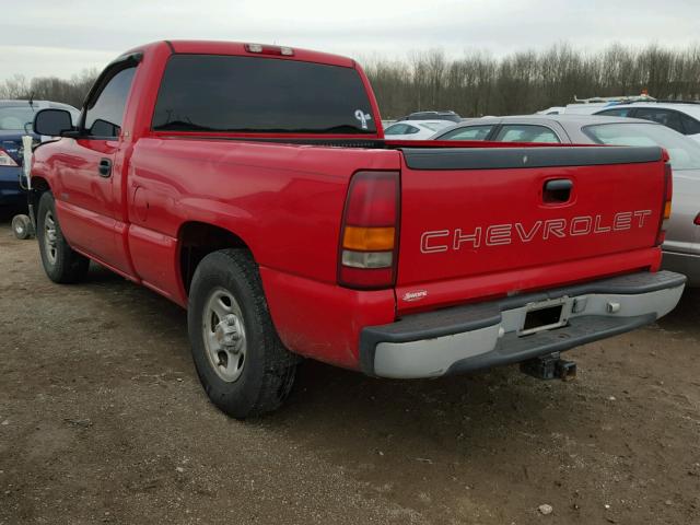 1GCEC14W8XZ193179 - 1999 CHEVROLET SILVERADO RED photo 3