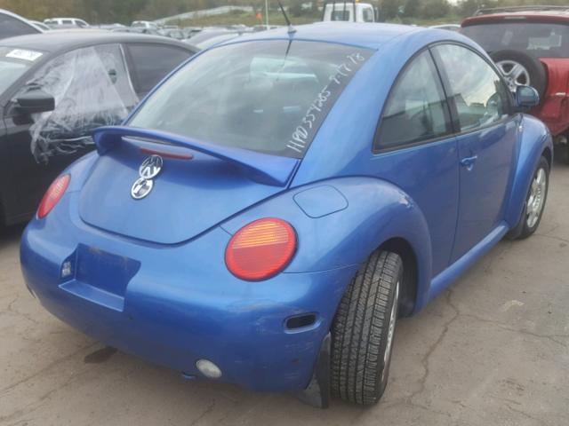 3VWCC21C2YM406778 - 2000 VOLKSWAGEN NEW BEETLE Mavi foto 4